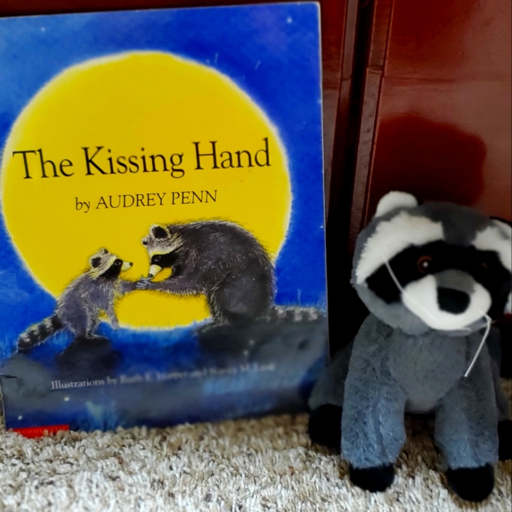 The kissing hand book and plush toy